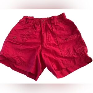 Aftco kids red fishing shorts size 28 (boys XL)